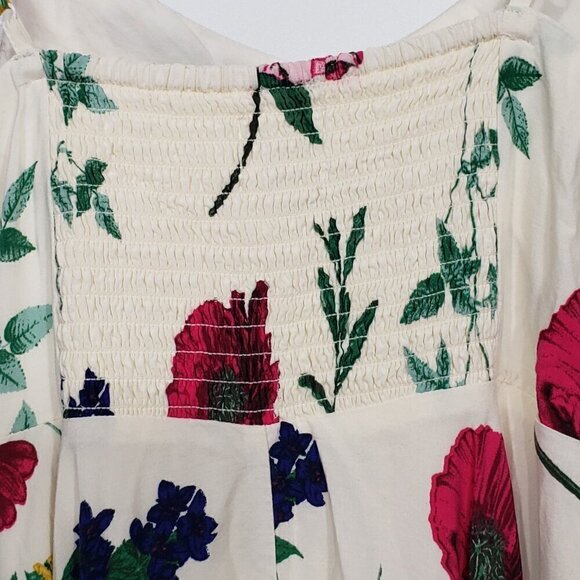 Old Navy  Floral Babydoll Mini Dress  Size S  Summer Beach Romantic Cottagecore - Picture 4 of 6